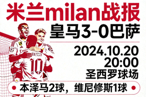 米兰milan战报 皇马3-0巴萨